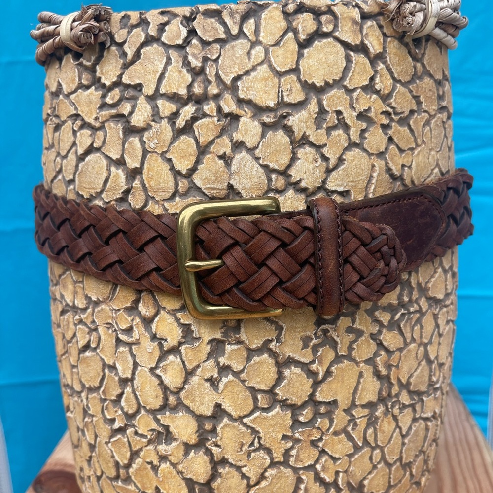 Belt Genuine Leather with Brass buckle